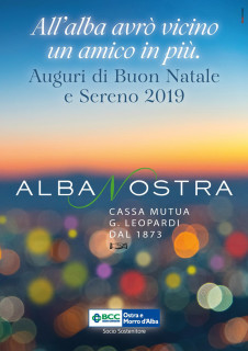 Albanostra - Auguri di Buon Natale e Sereno 2019