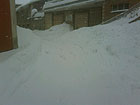 Arcevia sotto due metri di neve