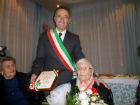 Il sindaco Giovanni Biagetti con Amalia Bellucci