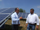 Massimo Bello e Carlo Casagrande inaugurano i tre impianti fotovoltaici