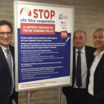 da sx: i presidenti Stronati (Confcooperative Marche), Burattini (Agci Marche), Alleruzzo (Legacoop Marche)
