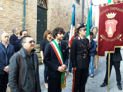 La cerimonia a Corinaldo per la ricorrenza della giornata dell'Unità Nazionale e delle Forze Armate