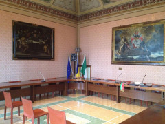 Consiglio comunale, sala consiliare di Ostra