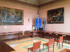 Consiglio comunale, sala consiliare di Ostra