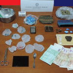 La droga sequestrata dai Carabinieri di Saltara
