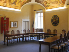 L'aula consiliare a Serra de' Conti