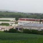 Esondazione nella zona in cui si vuole costruire la centrale biogas di Casine di Ostra
