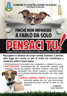 Campagna per la raccolta delle deiezioni degli animali