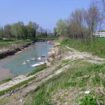 Il fiume Misa dopo le pulizie di inizio 2015