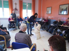 Incontro di Pet Therapy nella Casa dell'Ospitalità F. Marulli di O. Vetere