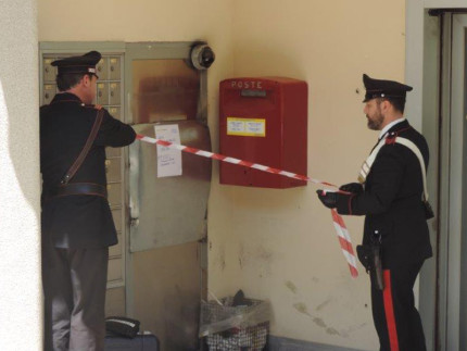 Lo sportello del postamat di Ostra dopo il tentativo di furto con scasso rilevato dai Carabinieri