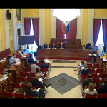 L'assemblea dei partecipanti alla sottoscrizione del contratto di fiume nella sala consiliare di Senigallia