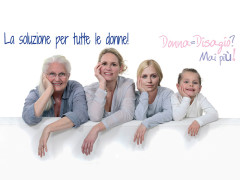 La locandina della campagna di sensibilizzazione "Donna = Disagio? Mai Più!"