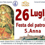 Locandina per le celebrazioni a Corinaldo per la Festa di Sant'Anna