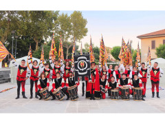 Il gruppo storico di sbandieratori e musici dell'Araba Fenice di Corinaldo