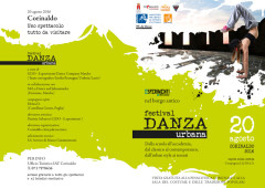 La brochure del festival della danza urbana a Corinaldo