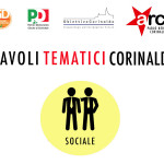 Locandina per i 'tavoli tematici' promossi dal PD di Corinaldo