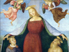 La “Madonna della Misericordia con i Santi Stefano e Girolamo e committenti” di Pietro Perugino