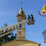 Lavori di messa in sicurezza del campanile della Chiesa Santa Croce di Arcevia