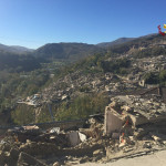 La frazione di Pescara del Tronto dopo la scossa di terremoto del 30 ottobre 2016
