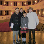 Riaperto il teatro Misa di Arcevia: da sinistra Moreno Pieroni, Andrea Bomprezzi, Laura Coppa, Fabrizio Giuliani