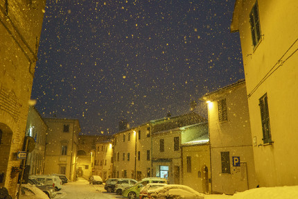 La neve a Serra de' Conti. Foto di Carlo Ceresani