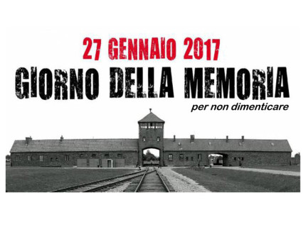 Locandina a Castelleone di Suasa per il Giorno della Memoria, il 27 gennaio 2017