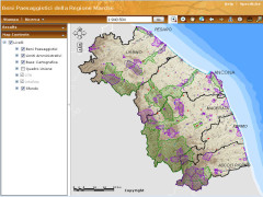 WebGis, paesaggi delle Marche