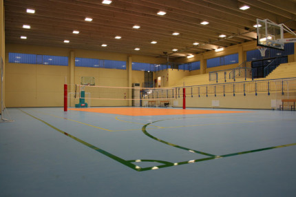 Il palazzetto dello sport di Castelleone di Suasa (interno)