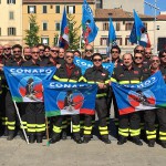 La manifestazione dei Vigili del Fuoco del CONAPO