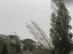 Senigallia spazzata da un forte vento