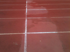 Manto in degrado alla pista di atletica delle Saline