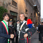 Il sindaco Matteo Principi e il maresciallo Francesco Sblendorio