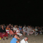 Il pubblico di "Poesia nel Silenzio" a Montedoro - letture poetiche nelle campagne a Scapezzano di Senigallia