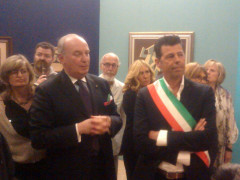 L'inaugurazione della mostra sul futurismo a Senigallia
