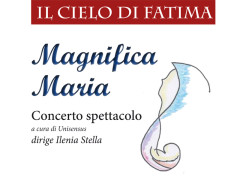 Il volantino del concerto presso il Santuario della Madonna della Rosa di Ostra