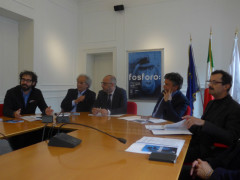 Presentazione fosforo 2017: Mattia Crivellini, Sauro Longhi, Antonio Mastrovincenzo, Flavio Corradini, Mauro Pierfederici