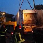 Camion Rieco fuori strada