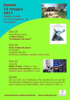 La locandina dell'iniziativa dell'associazione Confluenze