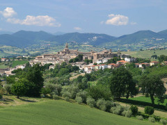 Il panorama di Corinaldo nella foto di Tonino Paolini