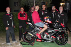 Il team 2017 del pilota senigalliese Simone Saltarelli