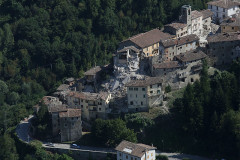 Il comune di Arquata del Tronto (AP) dopo il terremoto del 24 agosto 2016