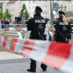 La polizia tedesca pronta dopo la spoaratoria a Monaco di Baviera, in Germania