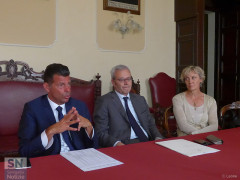 Svolta a Senigallia la riunione del Comitato provinciale per l’ordine e la sicurezza pubblica: da sx Mangialardi, D'Acunto, Serrani