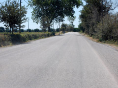 Manto stradale rifatto in via Giambattista Fiorini. Foto di Laura D'onofrio‎