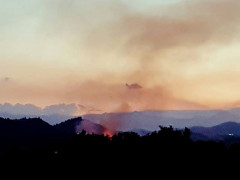 Il rogo che ha interessato da domenica 6 agosto il versante di Venarotta della collina di Monterocco, nell'ascolano