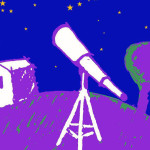 La locandina dell'evento Notte Spaziale 2017 al Vallone di Senigallia grazie a Confluenze