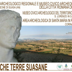La locandina del Parco Archeologioco della città romana di Suasa e delle strutture collegate