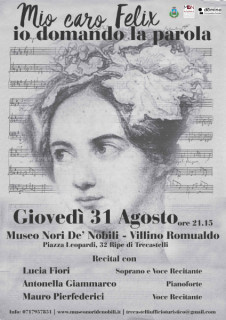 un recital dedicato alla pianista e compositrice tedesca Fanny Mendelssohn