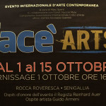 La locandina della mostra "Facè arts" a Senigallia